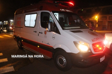 foto de A caminho do hospital idoso sofre acidente em Maringá