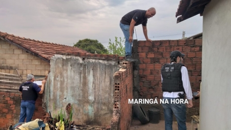 foto de PC e PM realizam operação no Conjunto Santa Felicidade em Maringá