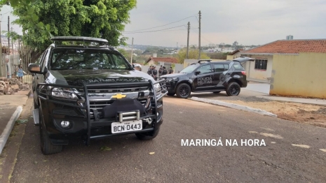 foto de PC e PM realizam operação no Conjunto Santa Felicidade em Maringá