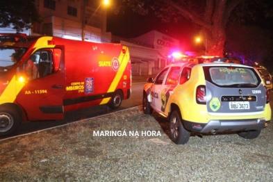 foto de Câmeras de segurança registrou motorista sendo assaltada por três elementos após acidente em Maringá