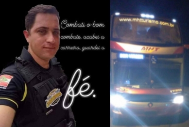 foto de Agente de escolta é morto em confronto com bandidos durante assalto ao ônibus na região metropolitana de Curitiba 