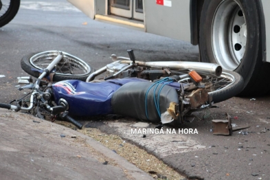 foto de Motociclista morre a caminho do trabalho após acidente com ônibus em Maringá