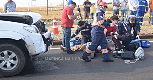 Idoso morre ao ser atropelado por caminhonete em Mandaguari 