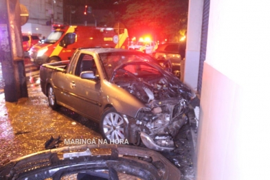 foto de Moça fica inconsciente  após acidente grave na área central de Maringá