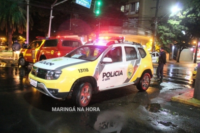 foto de Moça fica inconsciente  após acidente grave na área central de Maringá