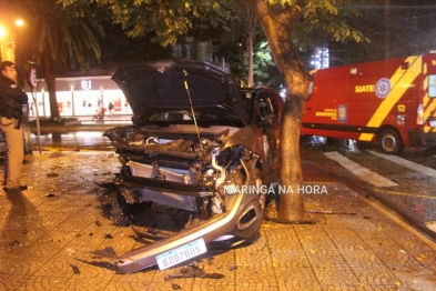 foto de Moça fica inconsciente  após acidente grave na área central de Maringá