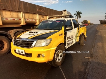 foto de Policiais Rodoviários saem ilesos em acidente registrado na PR-323