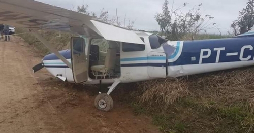 Avião carregado com cocaína que saiu de Maringá faz pouso forçado na capital Paranaense