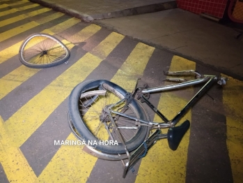 foto de Ciclista Haitiano morre após violenta colisão frontal com veículo na marginal da rodovia entre Paiçandu e Maringá