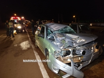 foto de Ciclista Haitiano morre após violenta colisão frontal com veículo na marginal da rodovia entre Paiçandu e Maringá