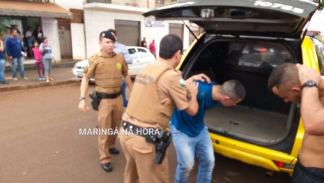 foto de Quadrilha presa - Quatro assaltantes foram presos pela PM e GM após invadirem casa lotérica em Sarandi 