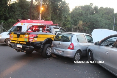 foto de Agentes da Semob são atropelados por motorista embriagado enquanto atendiam uma ocorrência de acidente em Maringá