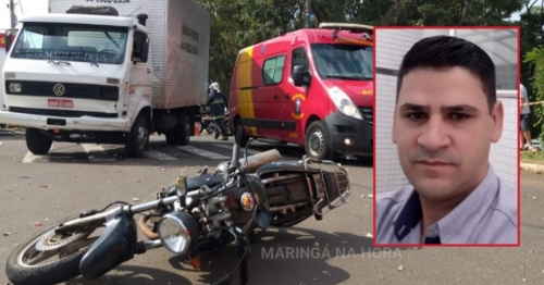 Óbito - Morre no hospital motociclista que bateu em caminhão ontem a tarde 