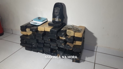 foto de Equipe Rotam apreende grande quantidade de maconha na Vila Guadiana, em Mandaguaçu