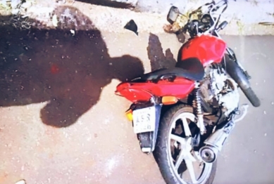 foto de Câmera de segurança registra acidente que matou motociclista em Maringá