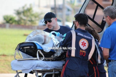 foto de Grave - Adolescente é socorrida em estado grave ao sofrer queimaduras 