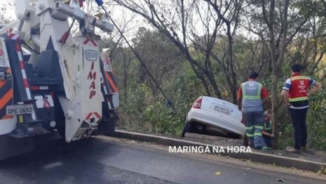 foto de Maringaenses que retornavam do estado de São Paulo se envolvem em acidente