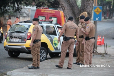 foto de Policiais Militares ficam feridos após grave acidente com viatura em Maringá