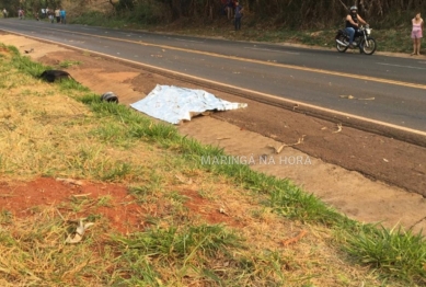 foto de Tragédia - Dois motociclistas morrem em acidente com caminhão na manhã desta quarta-feira