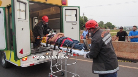 foto de Acidente entre dois carros deixa uma pessoa ferida em Mandaguaçu