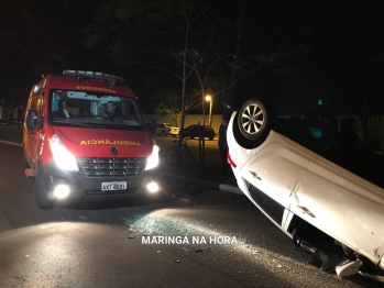 foto de Capotamento na Vila Operária em Maringá 