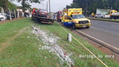 foto de Motorista de caminhão ao desviar de cachorro sofre grave acidente na BR-376 em Iguatemi