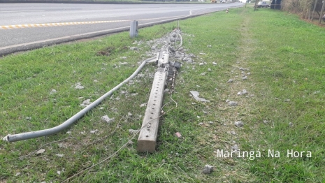 foto de Motorista de caminhão ao desviar de cachorro sofre grave acidente na BR-376 em Iguatemi