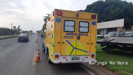 foto de Motorista de caminhão ao desviar de cachorro sofre grave acidente na BR-376 em Iguatemi