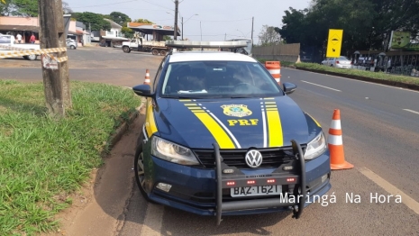 foto de Motorista de caminhão ao desviar de cachorro sofre grave acidente na BR-376 em Iguatemi