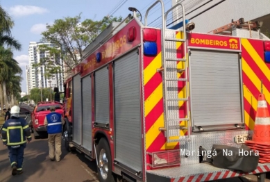 foto de Prédio é evacuado após princípio de incêndio em Maringá