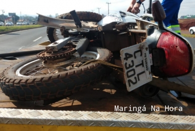 foto de Motociclista e socorrido inconsciente após colidir com carreta entre Sarandi e Marialva