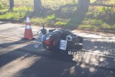 foto de Óbito – queda de moto seguida de atropelamento fatal na região de Maringá