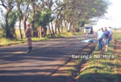 foto de Óbito – queda de moto seguida de atropelamento fatal na região de Maringá