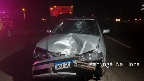 foto de Colisão traseira deixa motociclista gravemente ferido em Maringá