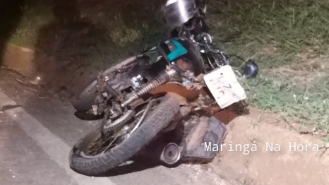 foto de Colisão traseira deixa motociclista gravemente ferido em Maringá