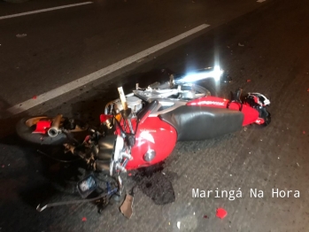 foto de Acidente entre carro e moto deixa motociclista em estado grave em Maringá