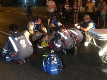 foto de Acidente entre carro e moto deixa motociclista em estado grave em Maringá