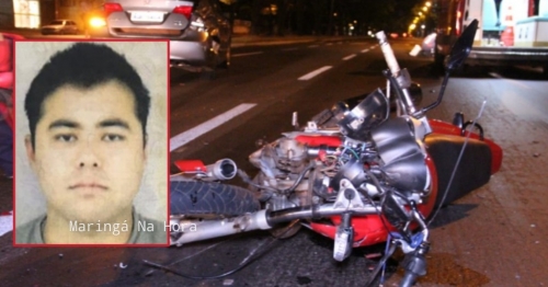 Acidente entre carro e moto deixa motociclista em estado grave em Maringá