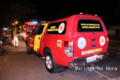 foto de Velocímetro de moto trava em 120 km/h após acidente de trânsito em Maringá