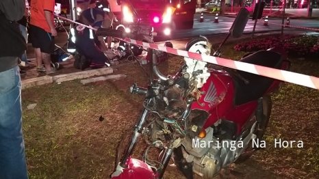 foto de Imagem mostra o momento exato em que um motociclista morre em Maringá