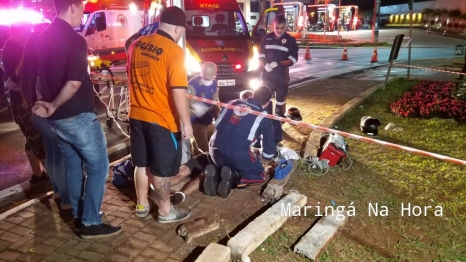 foto de Imagem mostra o momento exato em que um motociclista morre em Maringá