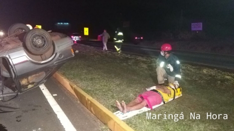 foto de Capotamento entre o Distrito de Iguatemi e Maringá