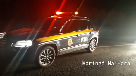 foto de Tombamento de carreta na BR-376 entre Maringá e Distrito de Iguatemi 