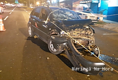 foto de Acidente entre dois carros deixa dez pessoas feridas em Maringá, uma delas em estado gravíssimo