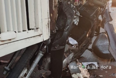 foto de Motociclista é entubado após bater na traseira de ônibus em Sarandi