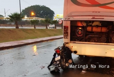 foto de Motociclista é entubado após bater na traseira de ônibus em Sarandi