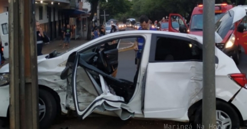 Mulher vítima de acidente registrado na Colombo em Maringá, morre no hospital