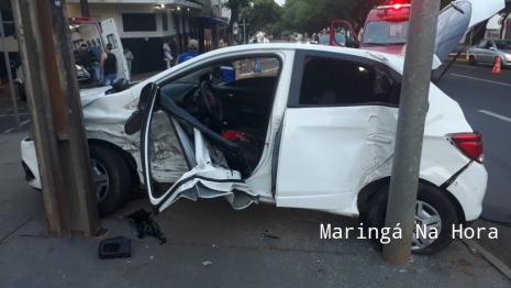 foto de Mulher vítima de acidente registrado na Colombo em Maringá, morre no hospital