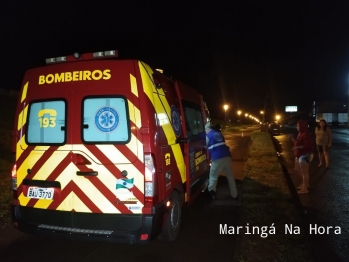 foto de Motorista fica ferido após perder o controle da direção de carro e bater contra poste em Paiçandu