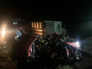 foto de Acidente grave com duas vitimas fatais na PR 577 sentido ao Porto São José